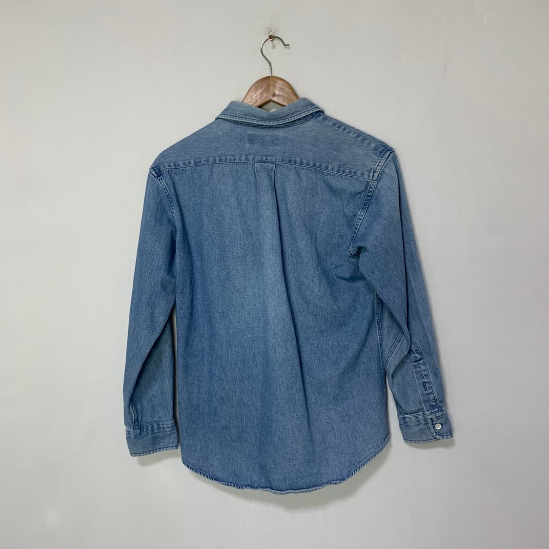폴로 랄프로렌 워싱 데님 셔츠 00s 빈티지 중청 남방 여성 키즈사이즈 상품이미지5