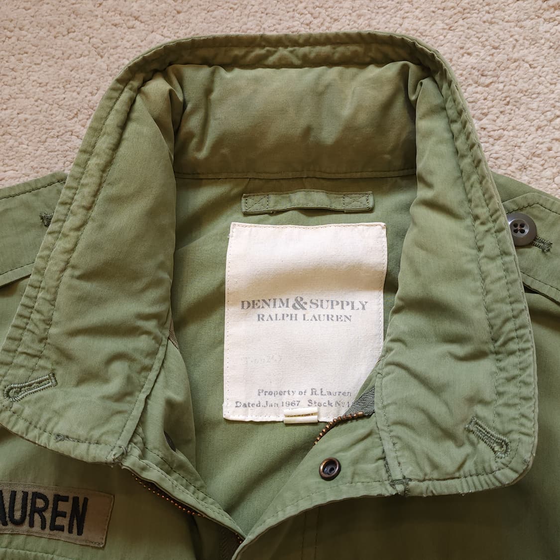 폴로 데님앤서플라이 필드자켓 밀리터리 야상 m65필드 미군자켓 L 상품이미지5
