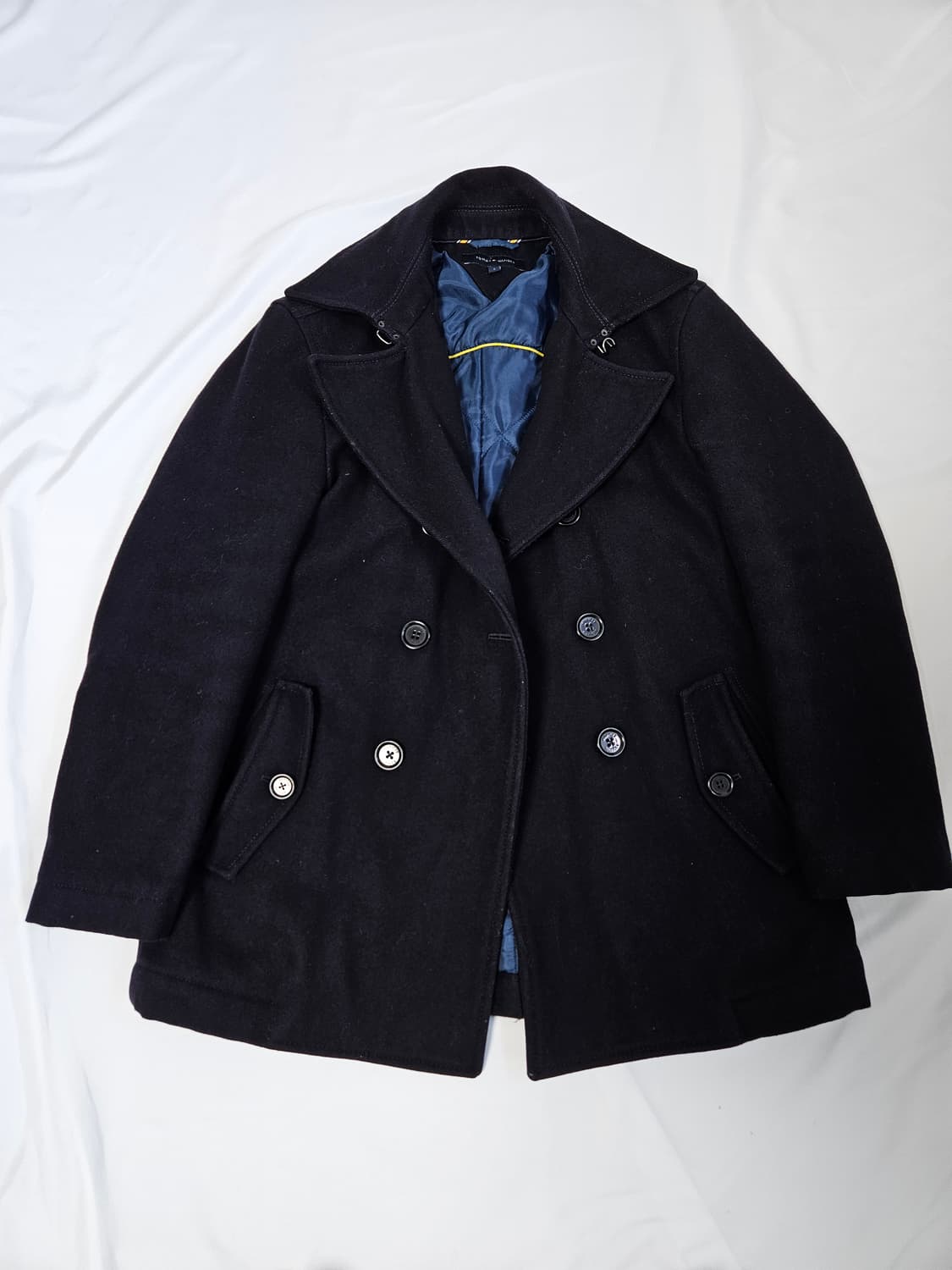 타미힐피거 클래식 울 버클넥 피코트 트렌치코트 자켓 S 95 상품이미지1