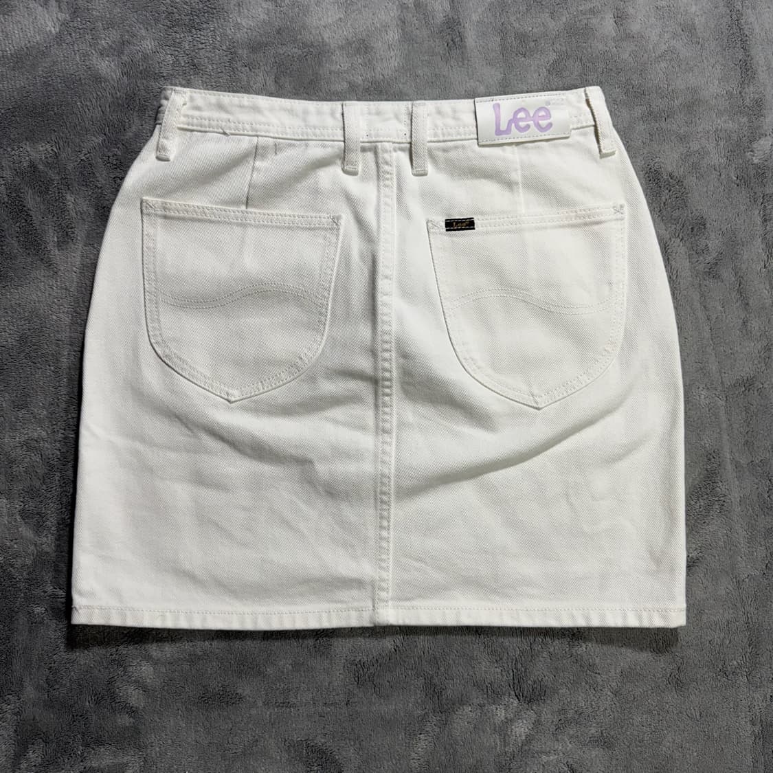Lee 화이트 미니스커트 상품이미지2