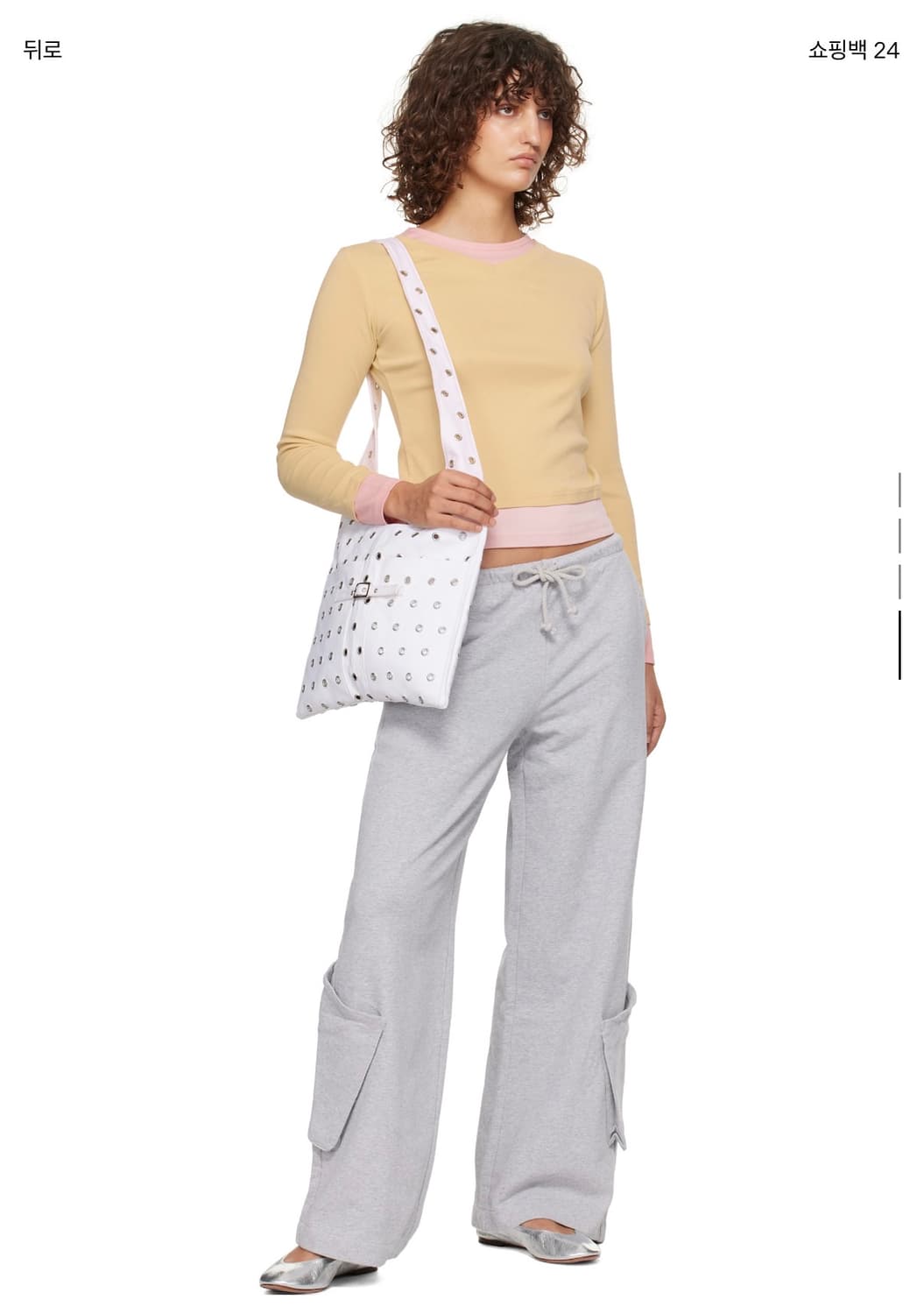 Gimaguas 기마구아스 화이트 캔버스백 숄더백 크로스백 상품이미지5