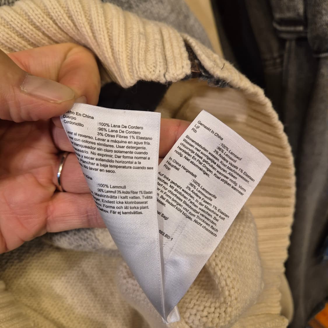 M 팀버랜드 단가라 집업니트  상품이미지5