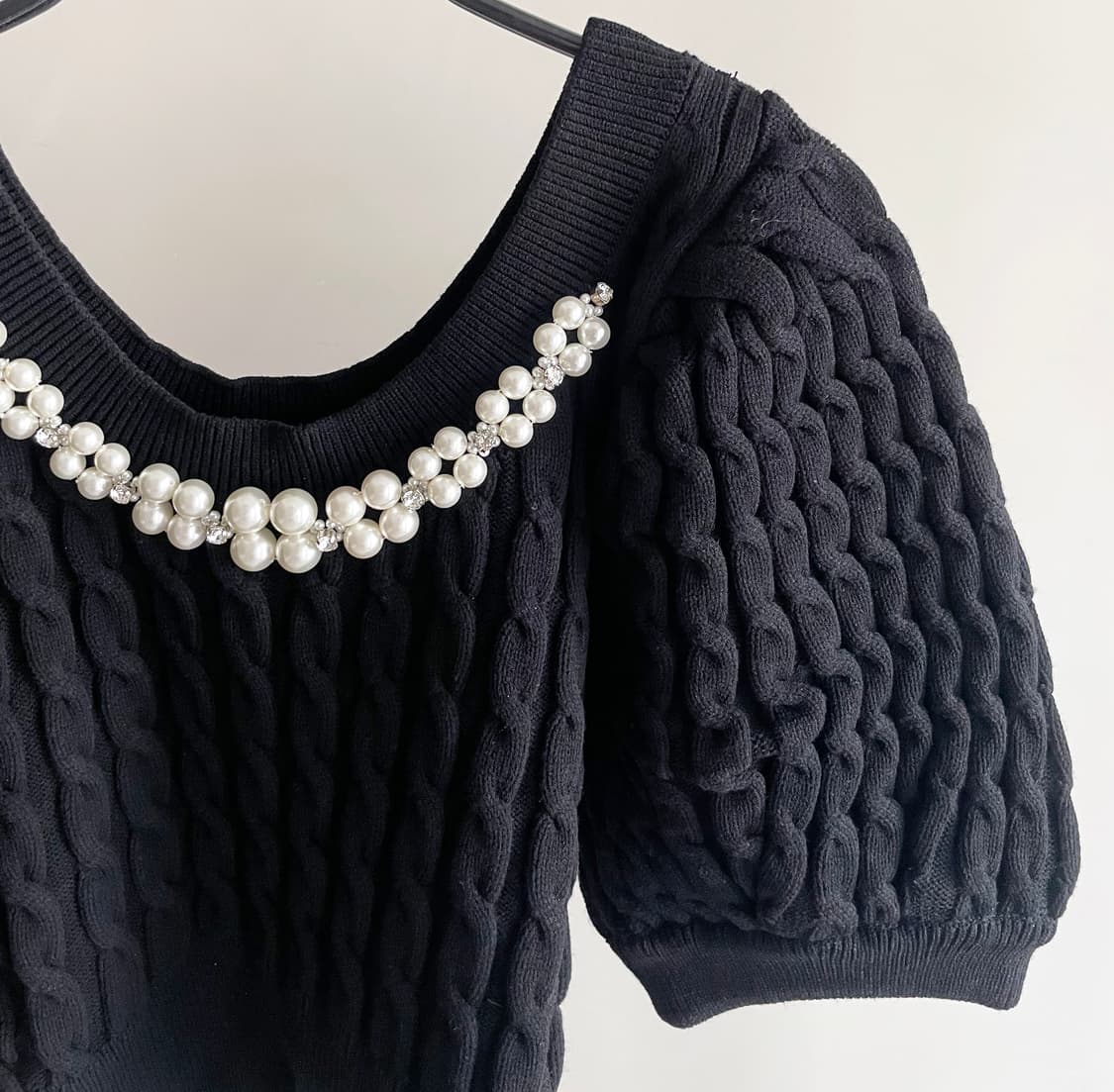 시몬 로샤 펄 케이블 스웨터 상품이미지3