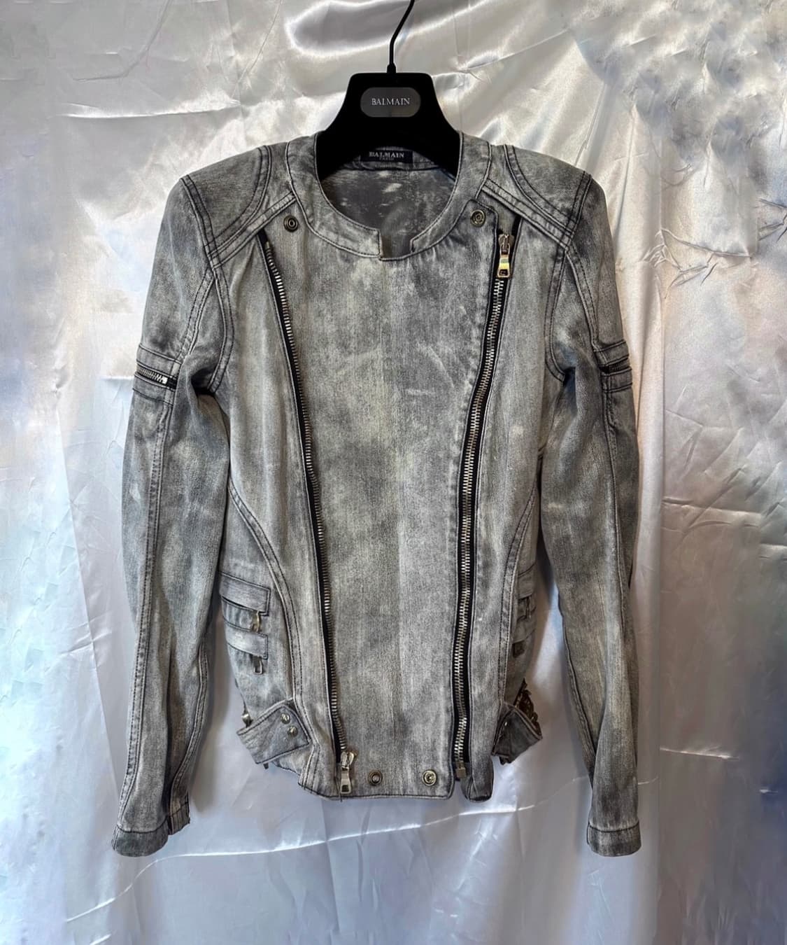 발망 12시즌 데님 바이커 자켓 상품이미지1