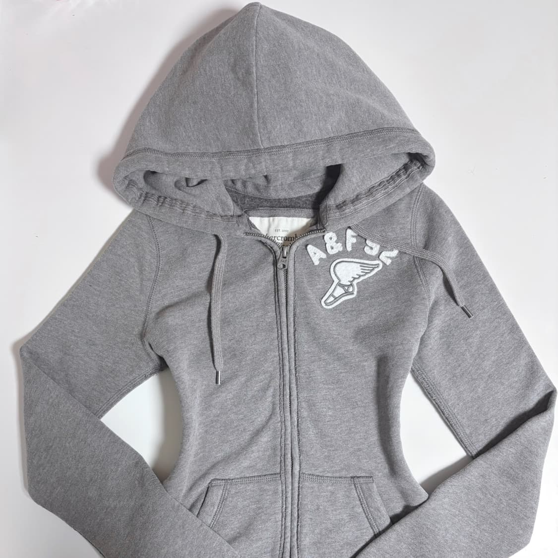 대대장 아베크롬비 딱붙핏 후드집업 s 그레이 상품이미지1
