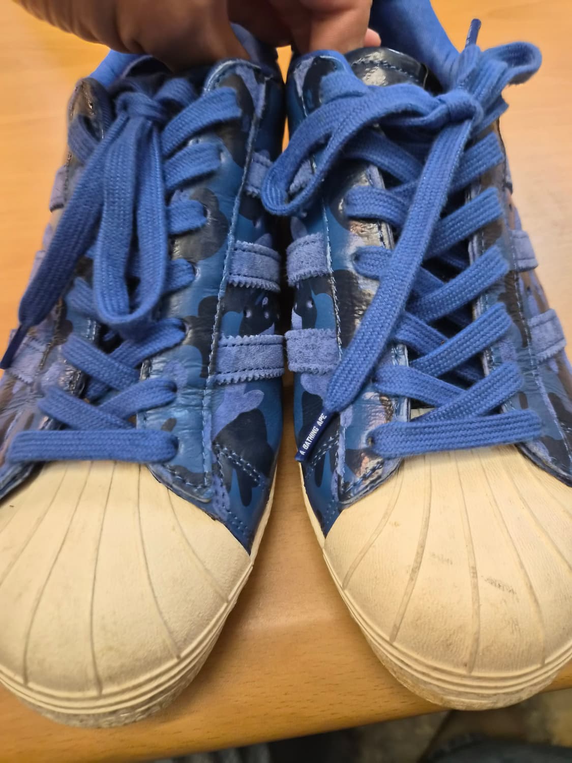 260) 아디다스 x 베이프 x 언디핏 슈퍼스타 팝니다 상품이미지5