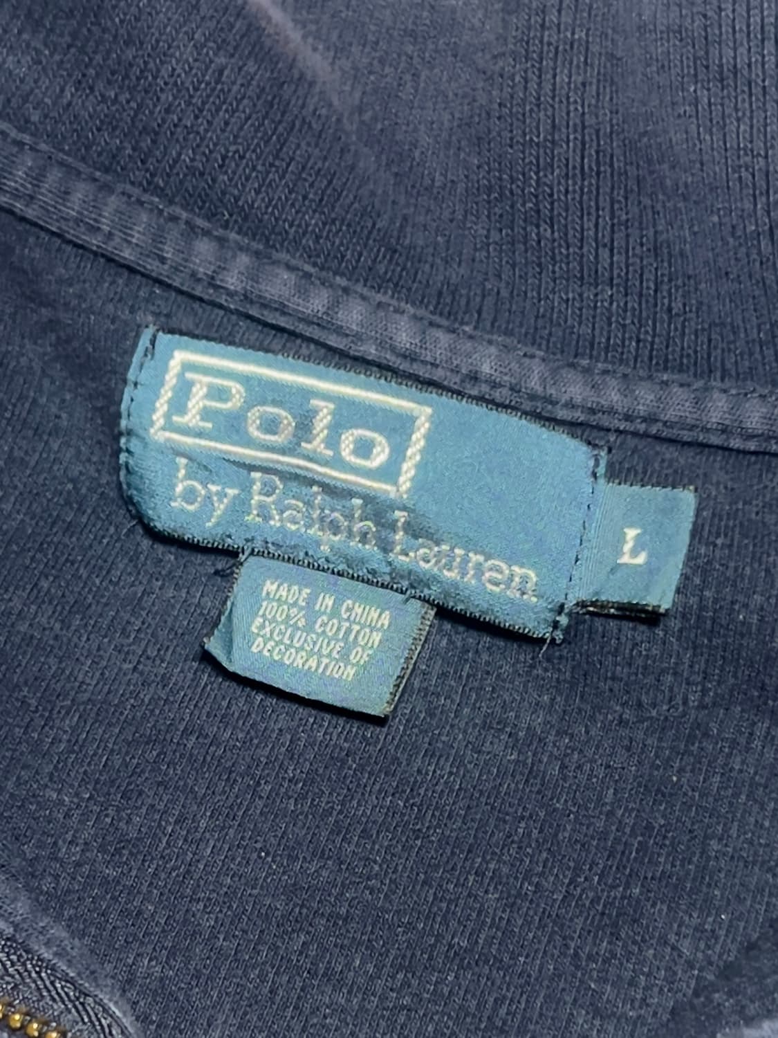 폴로 반집업 니트 L 상품이미지5