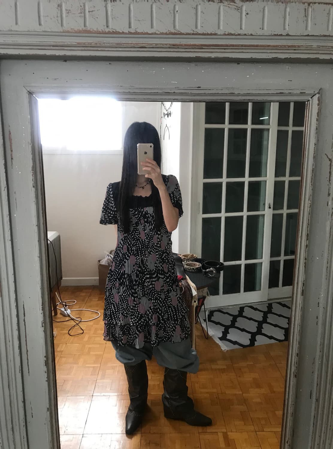 vintage pleats one-piece 상품이미지2