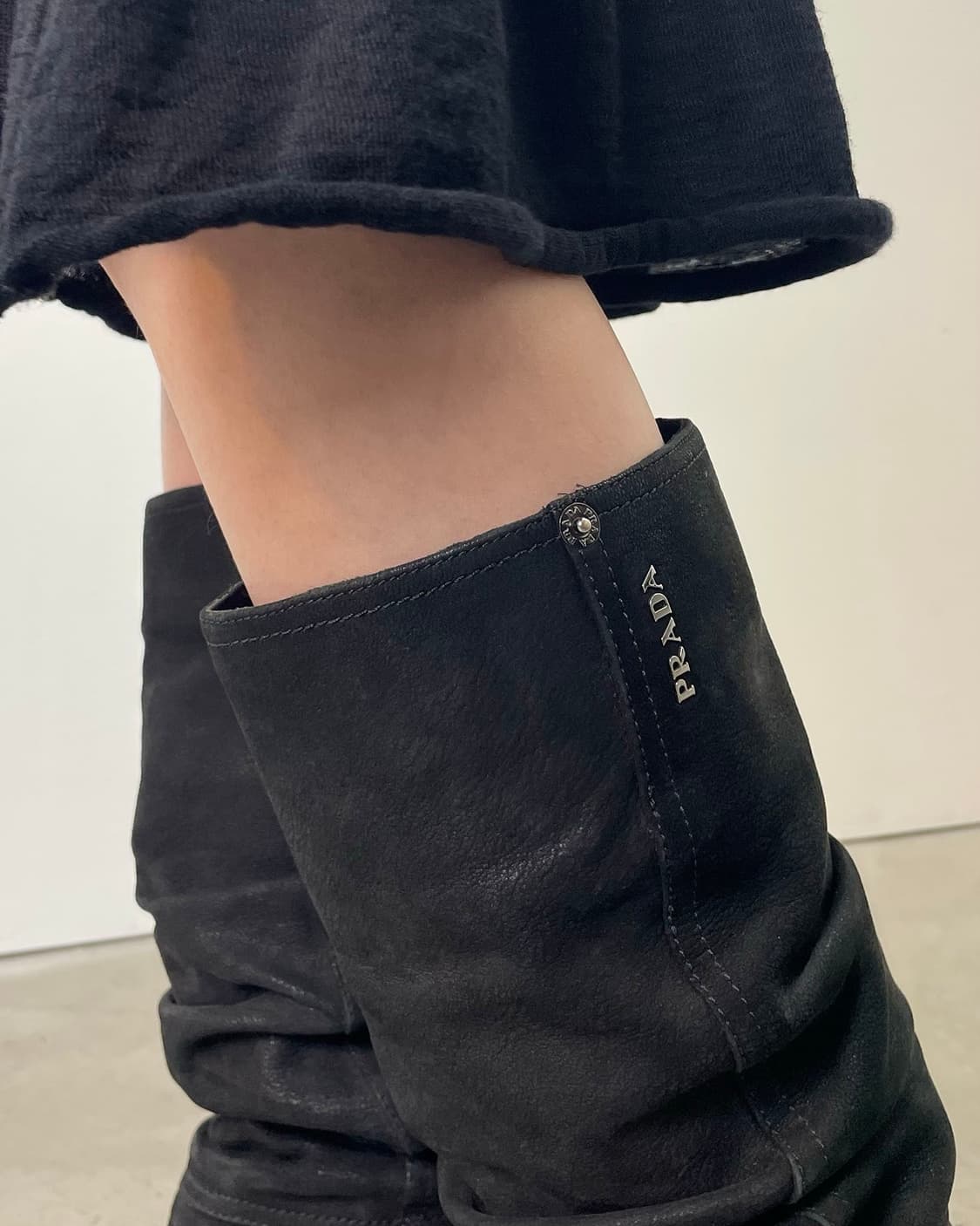 PRADA 셔링 부츠 상품이미지2