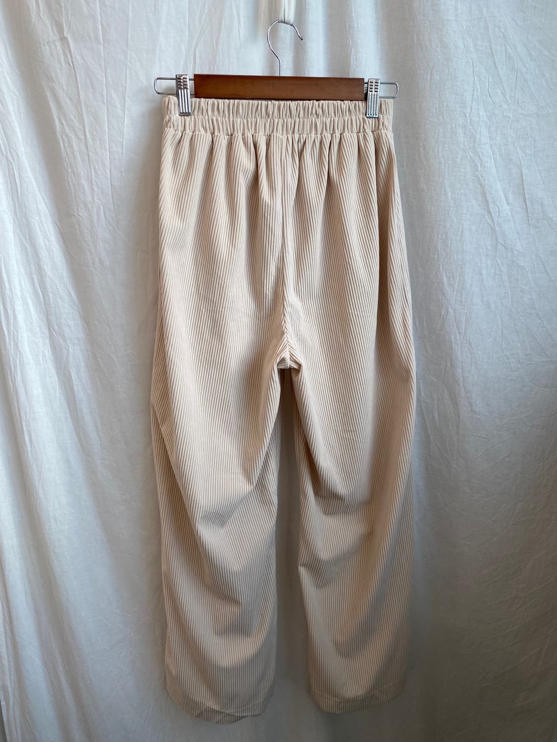 HELM 아이보리 코듀로이 밴딩팬츠(S-M) 상품이미지2