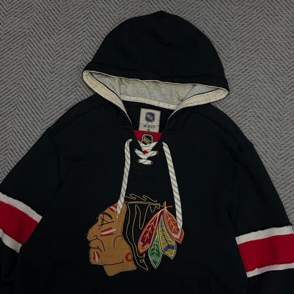 cmm nhl 시카고 블랙호크스 하키 후드티 v1318 상품이미지3