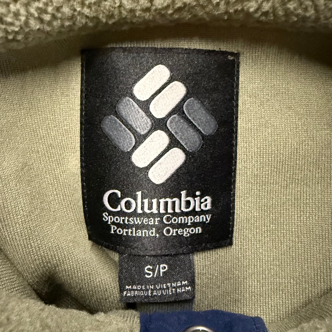 [정품/S] 컬럼비아 플리스 풀오버 그린 b16 상품이미지5