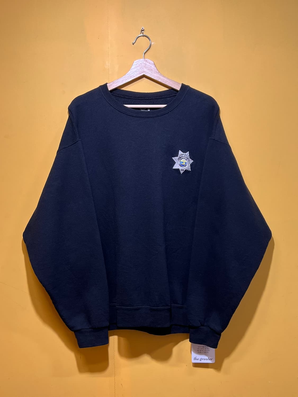 10s [XL] 프룻오브더룸 드롭숄더 셰리프 빈티지 맨투맨 상품이미지1