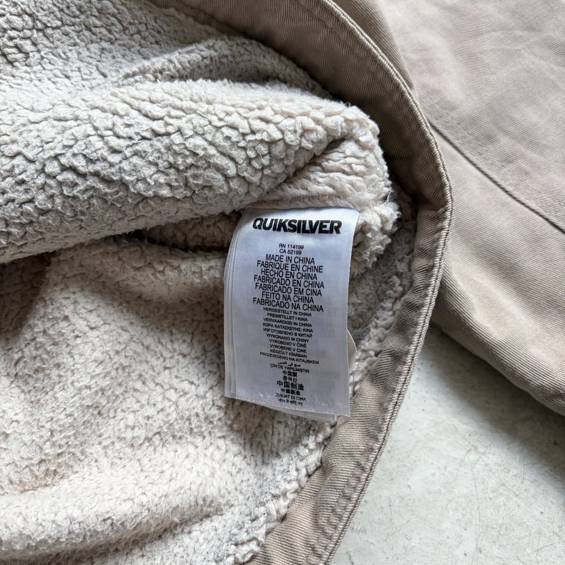 퀵실버 빈티지 쉐르파 워크자켓 2XL 상품이미지7