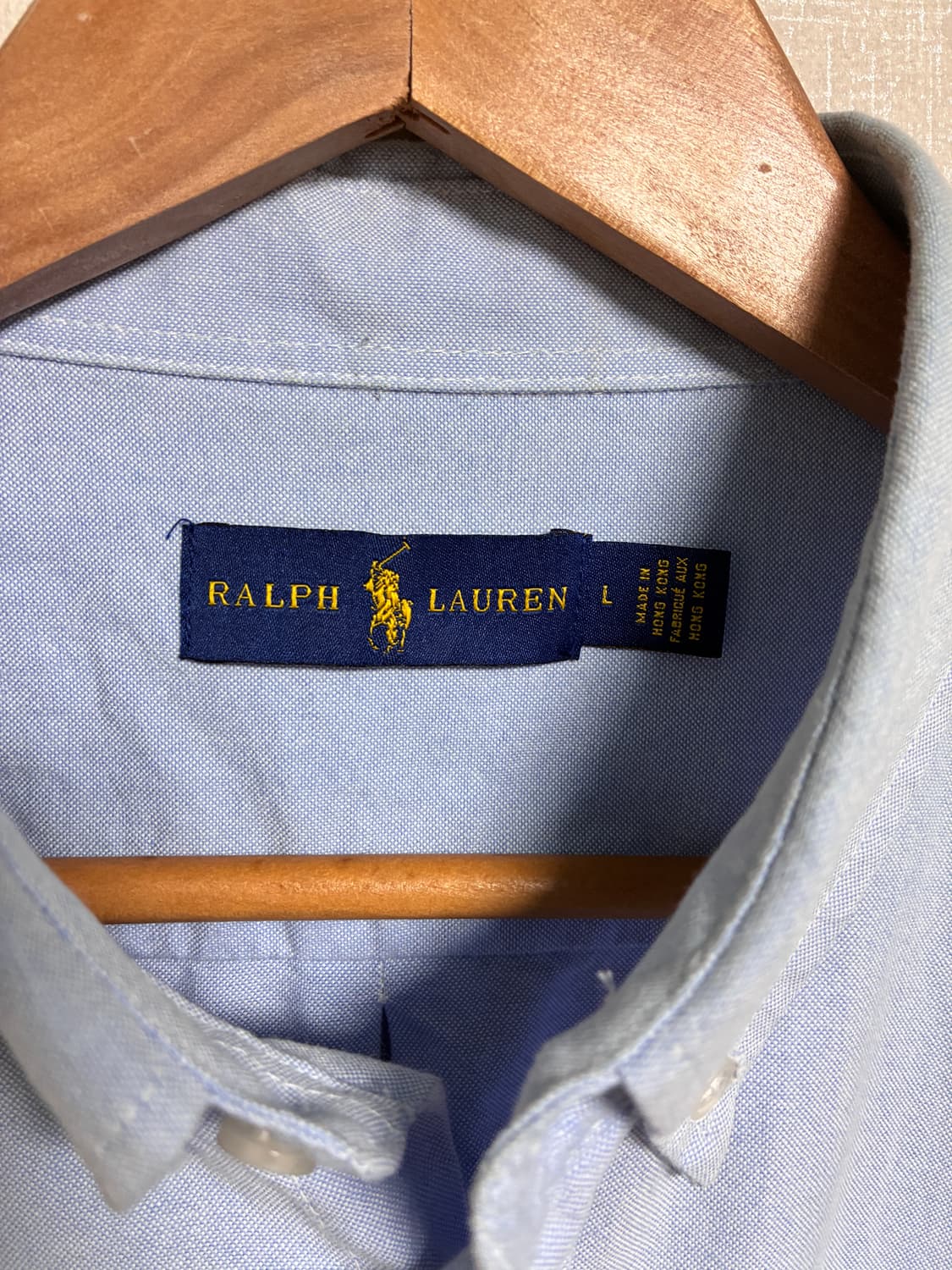 빈티지 폴로 셔츠 하늘색 L 상품이미지3