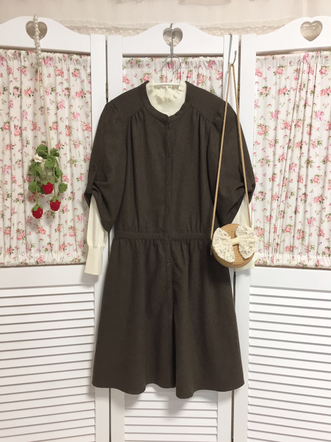 빈티지 모리걸 다크초코 원피스 상품이미지2