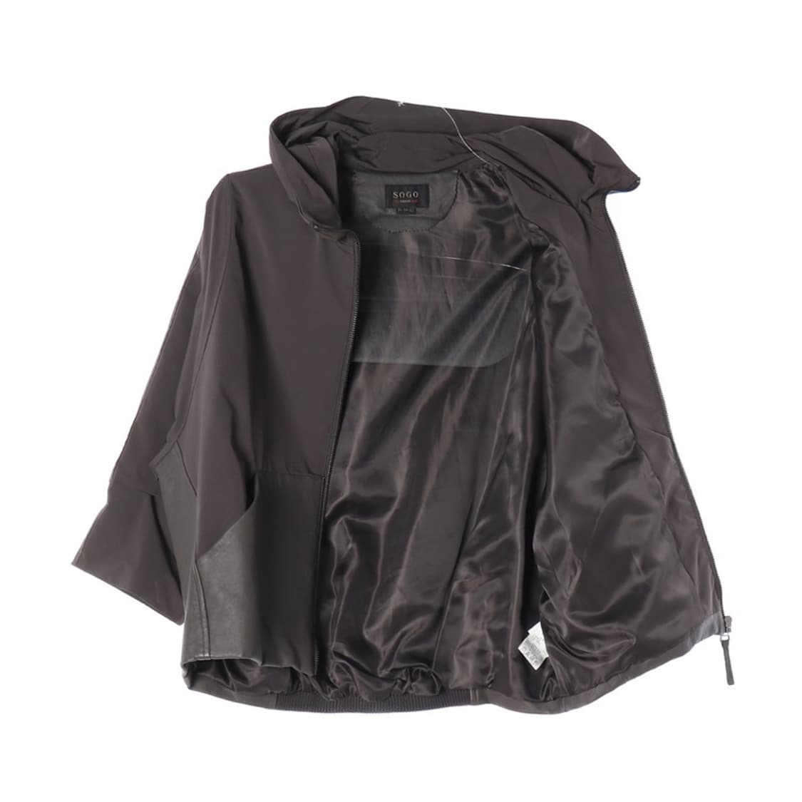SOGO 양가죽 배색 여성 후드 자켓 상품이미지2