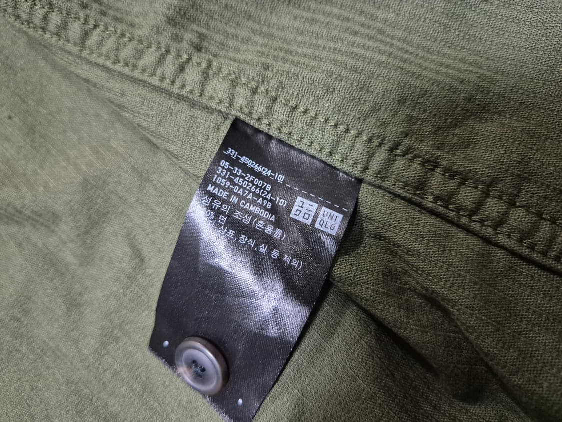 유니클로 남성 코듀로이 워크셔츠 XL 상품이미지8