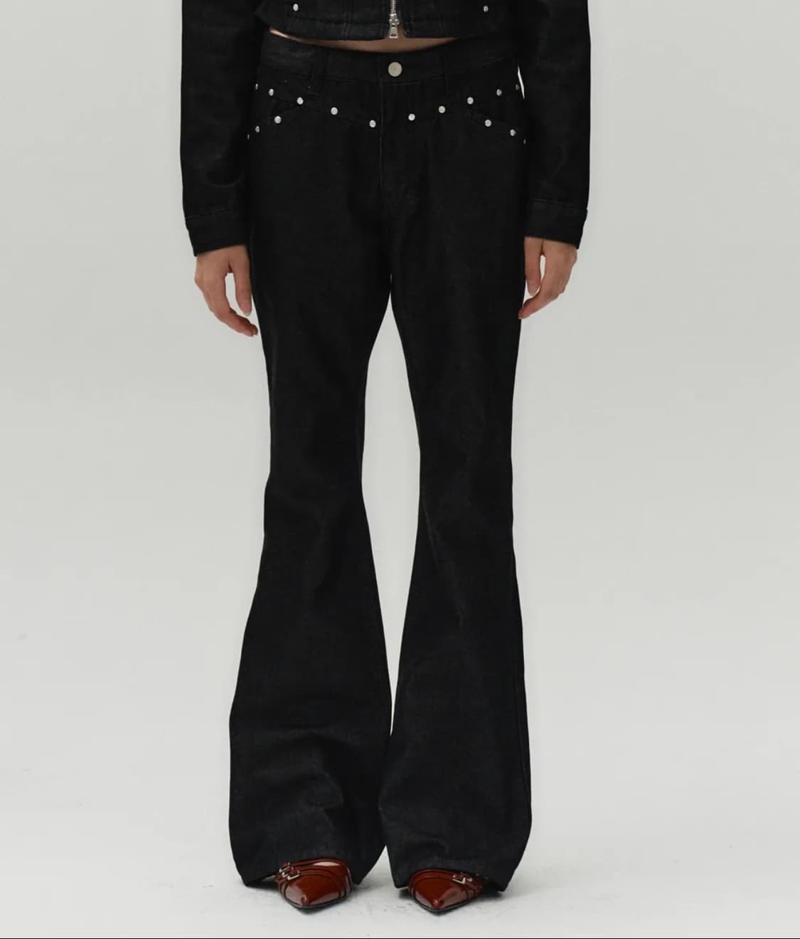 미드나잇무브 리벳 부츠컷 팬츠 상품이미지2