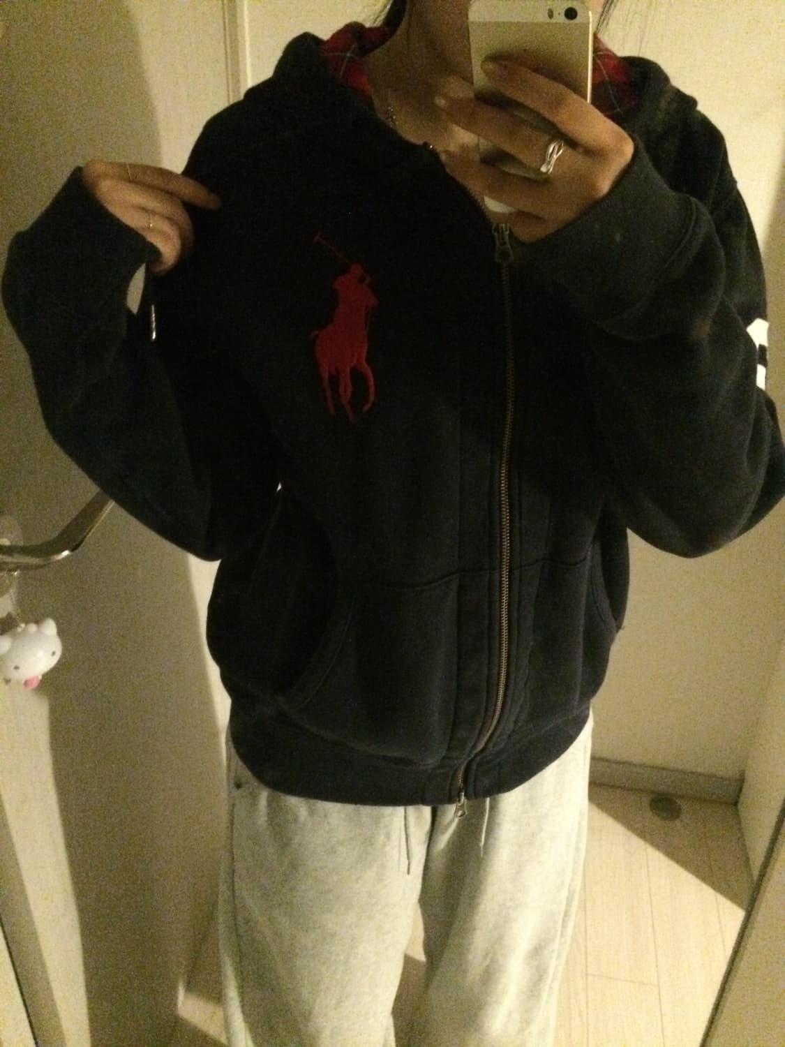 폴로 빅포니 네이비 후드집업 상품이미지3