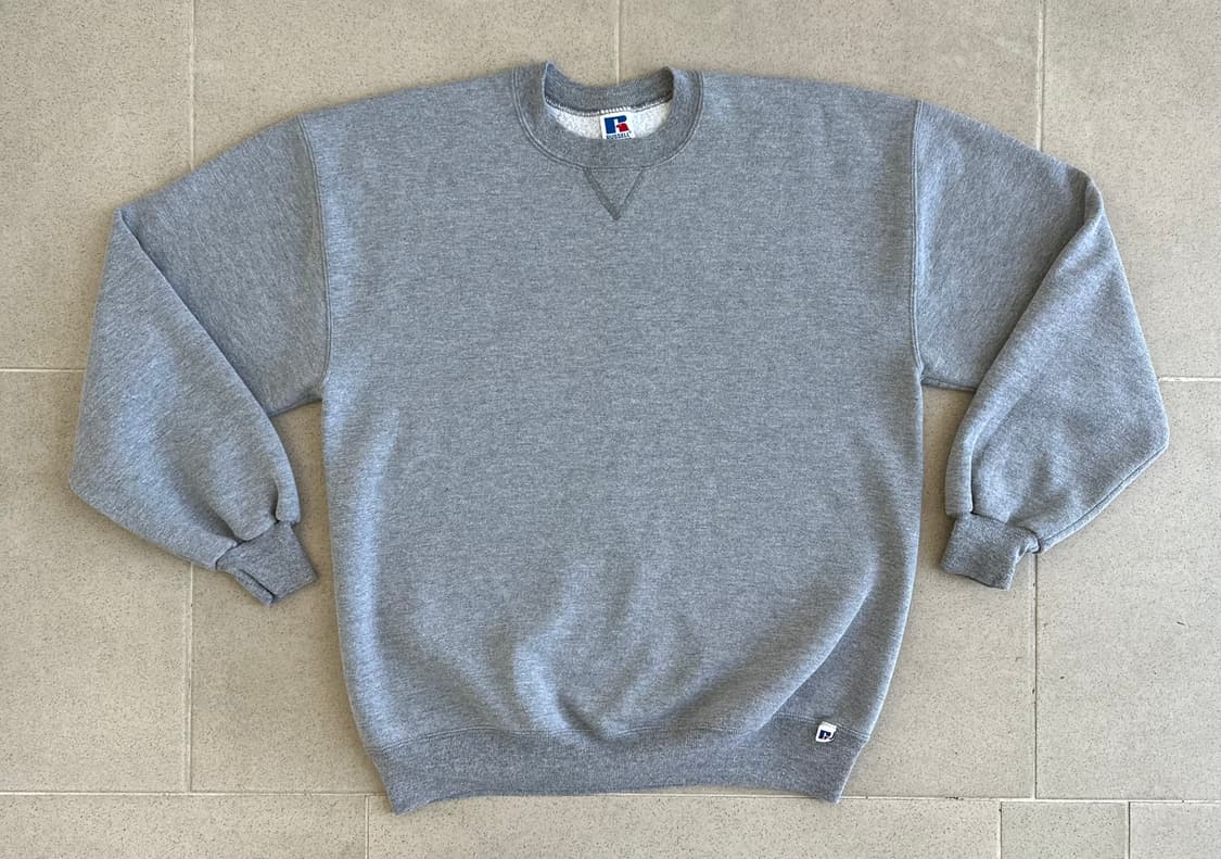 90s 빈티지 러셀 스웻셔츠 그레이 XL USA 상품이미지1