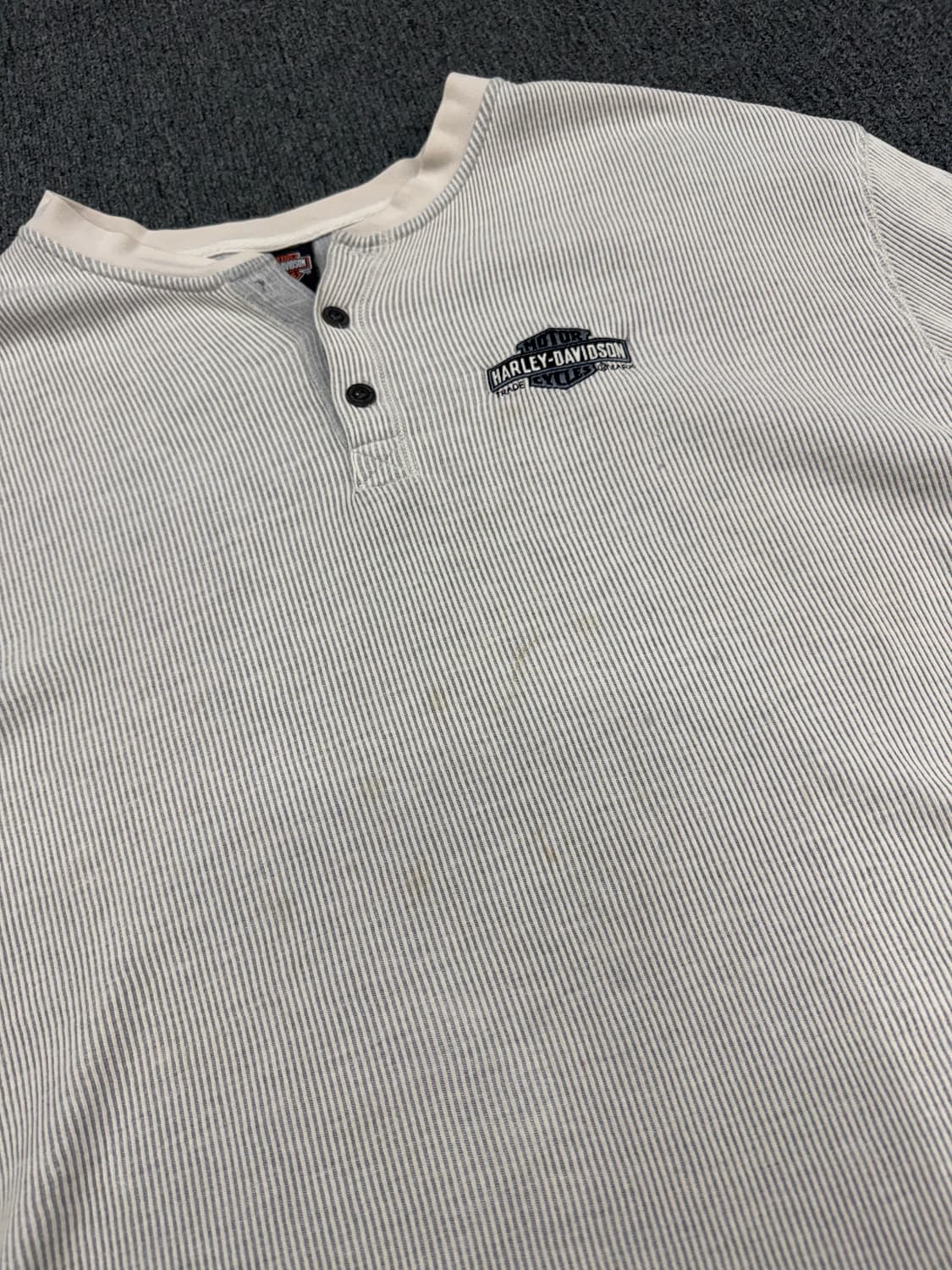 2XL)할리데이비슨 빈티지 자수 니트 헨리넥 롱슬리브 상품이미지4