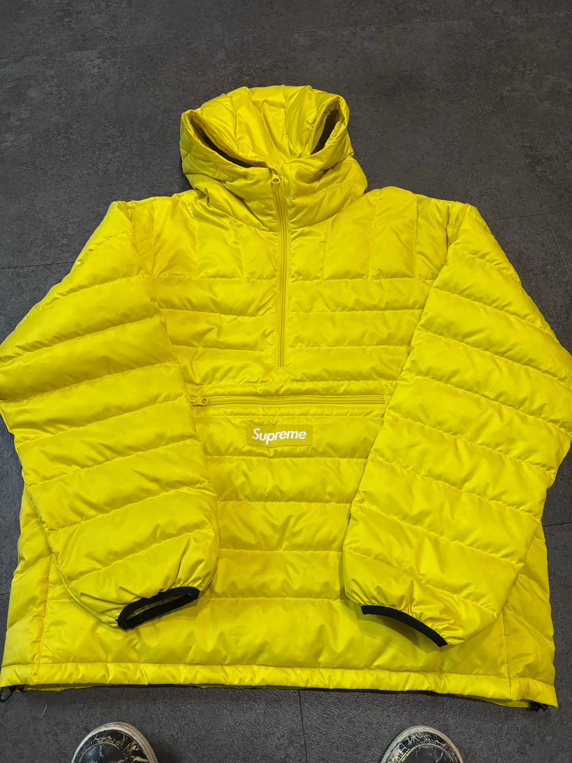 슈프림 마이크로 다운 하프 집 후드 풀오버 에시드 - 20FW 상품이미지1