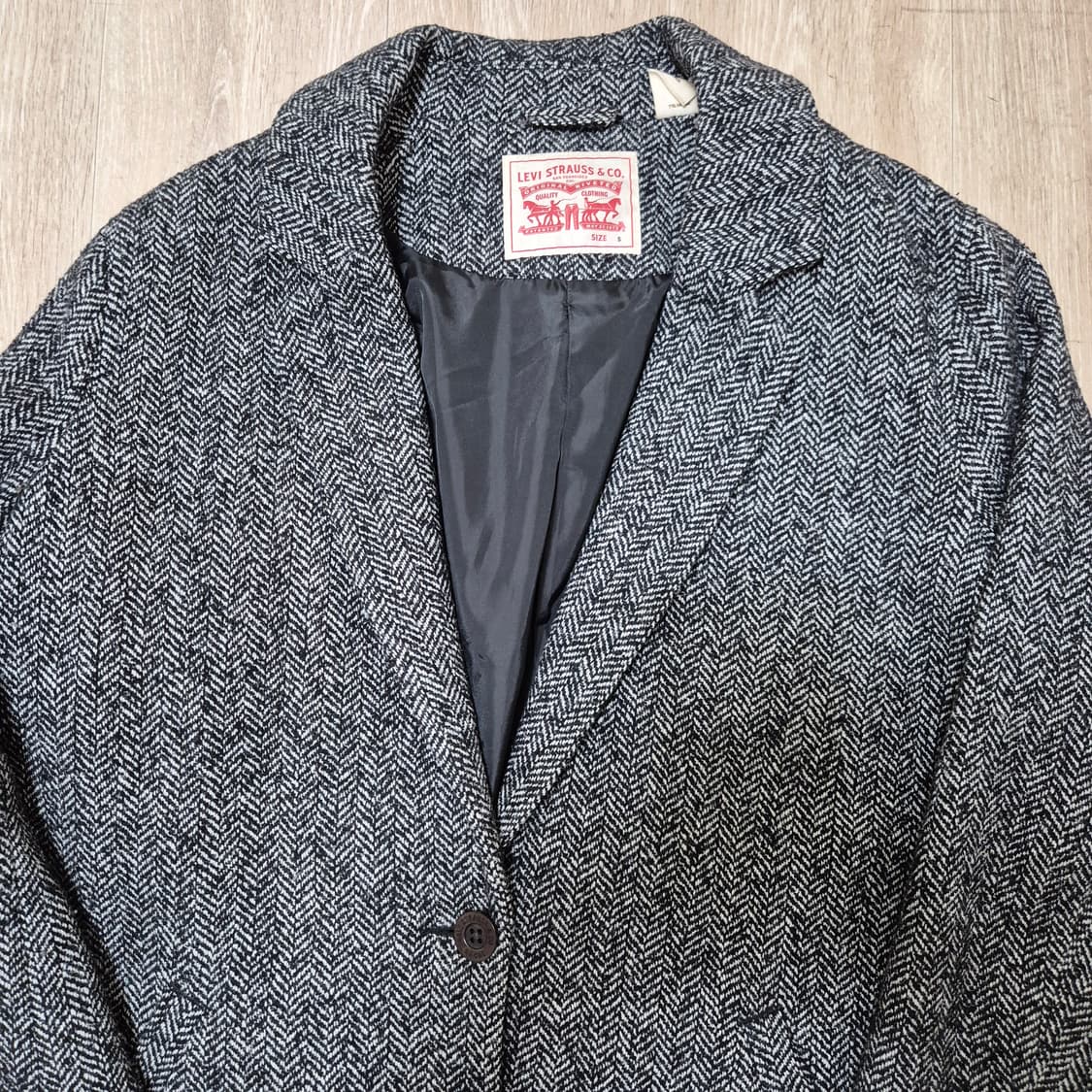 리바이스 스탠다드 모직 싱글 코트 상품이미지2