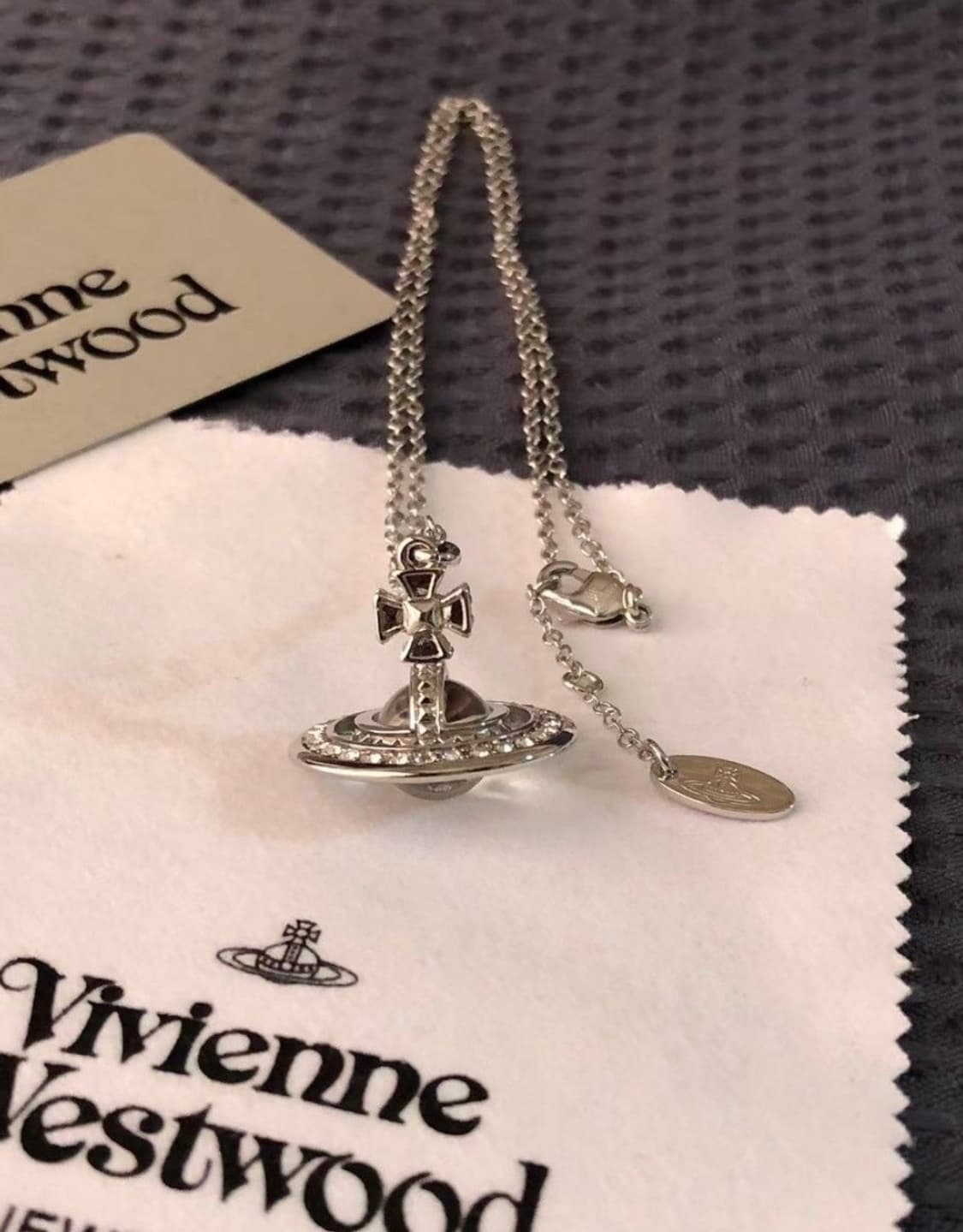 비비안웨스트우드 아카이브 클리어 크리스탈 3d orb 팬던트 목걸이 상품이미지1