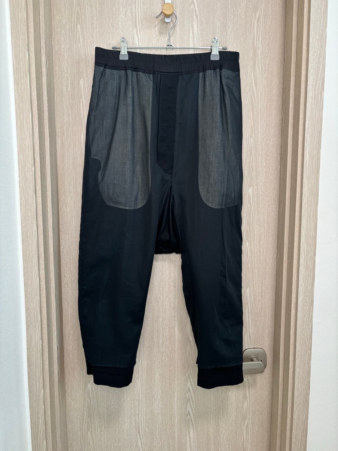 릭오웬스 마스토돈 울 배기팬츠46/블랙 상품이미지3