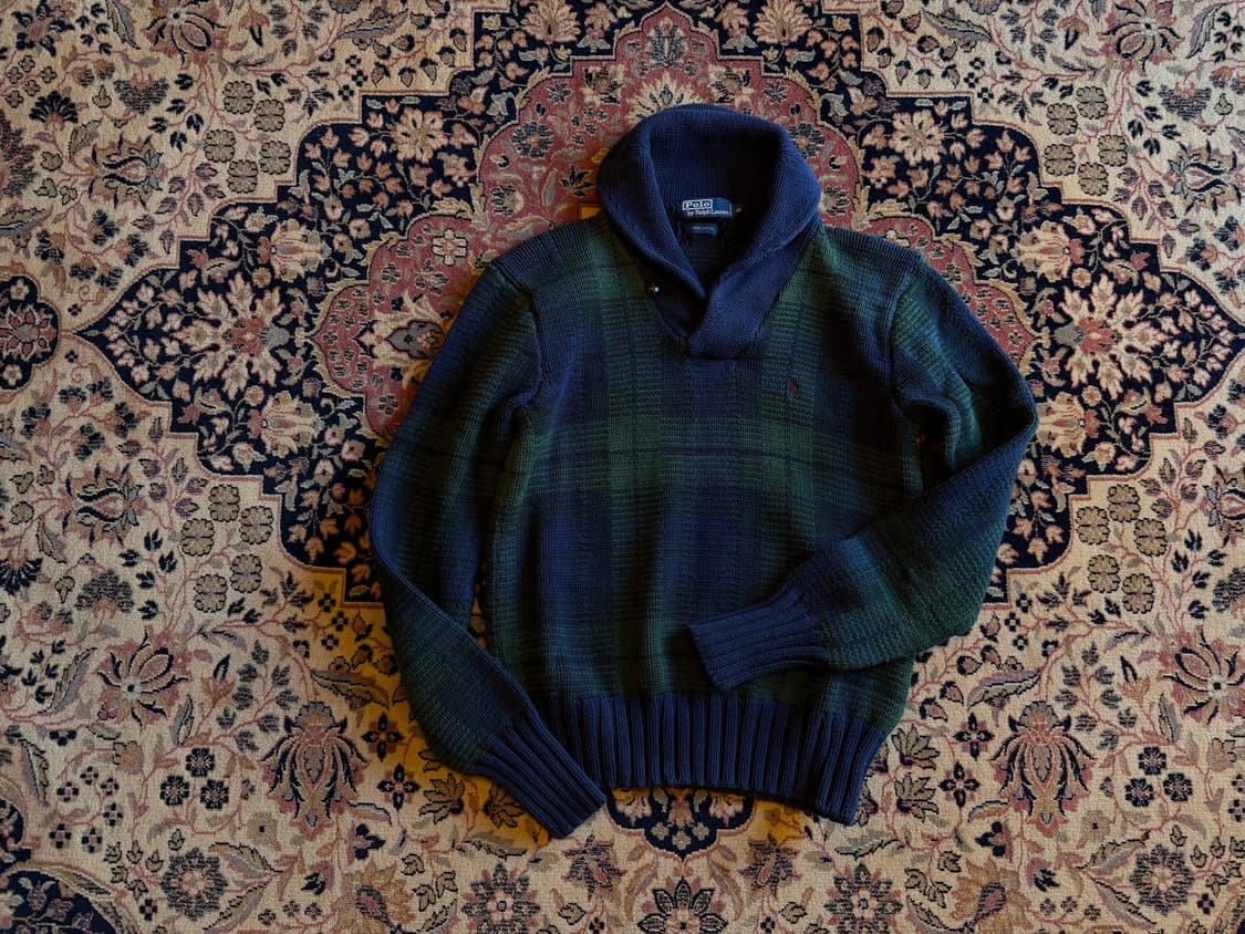 폴로 랄프로렌 숄칼라 니트 100 상품이미지1