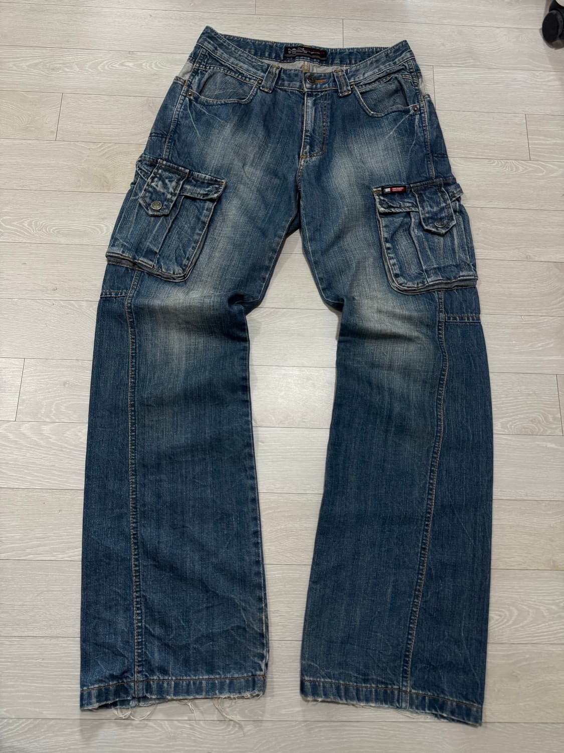 FUBU 워시드 데님 카고팬츠  상품이미지1