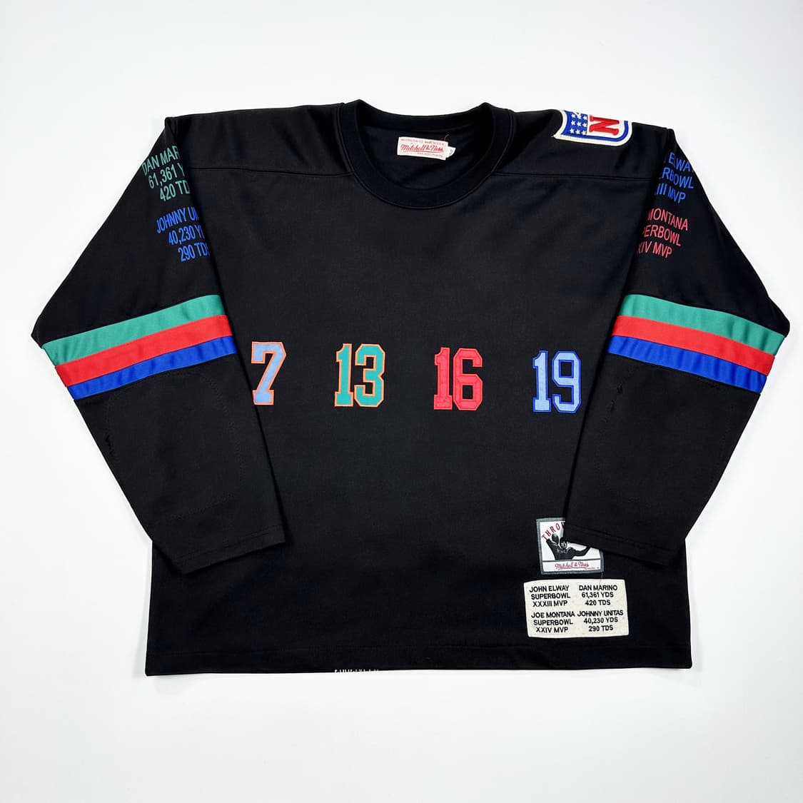 (기장수선) 미첼앤네스 NFL 크롭 긴팔 럭비져지 2XL 상품이미지1