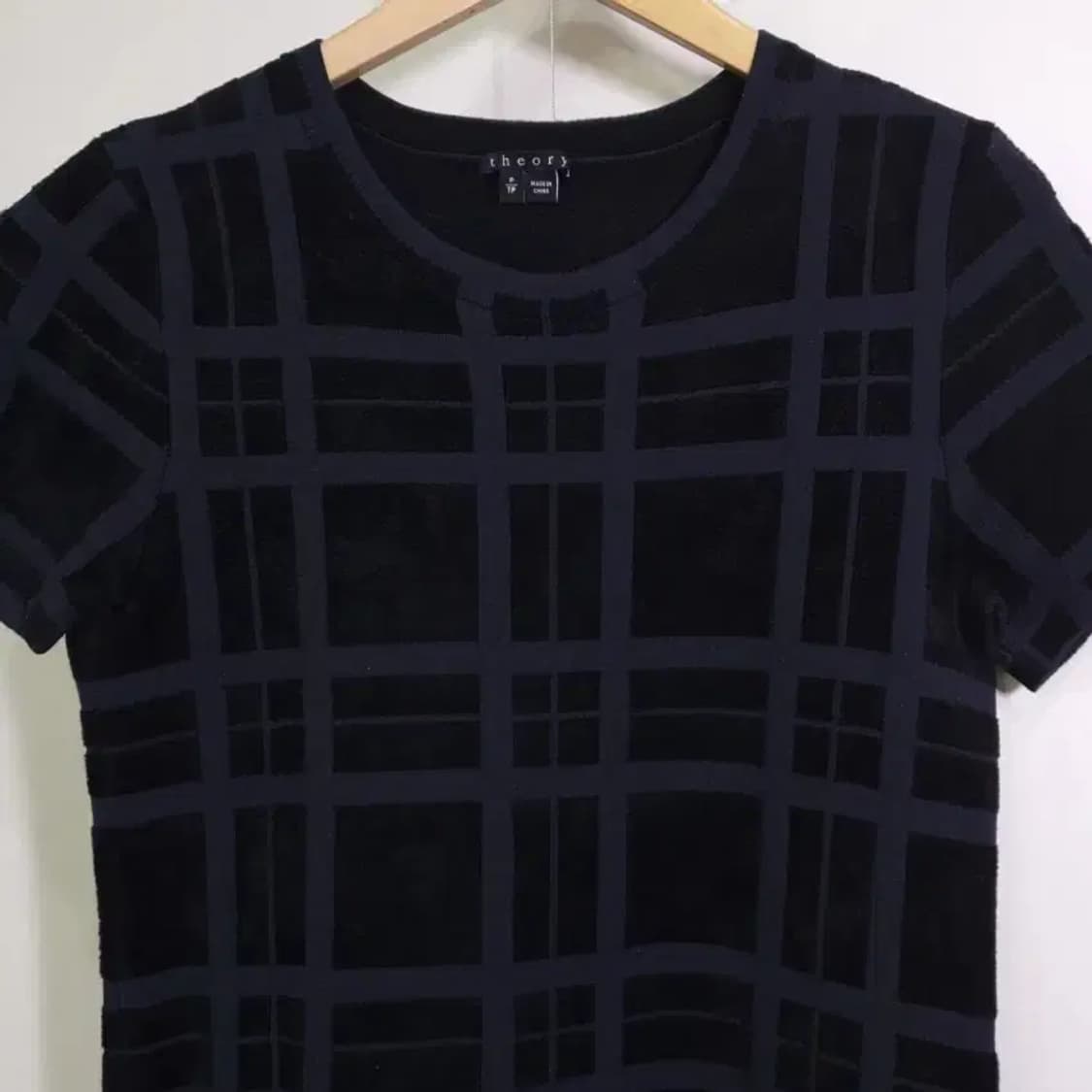 띠어리 체크 패턴 원피스 P/TP 상품이미지2