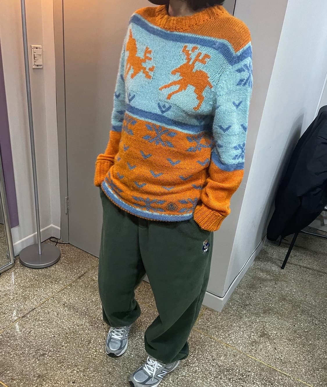 디젤 패턴 알파카 울 니트(Womens 55) 상품이미지7