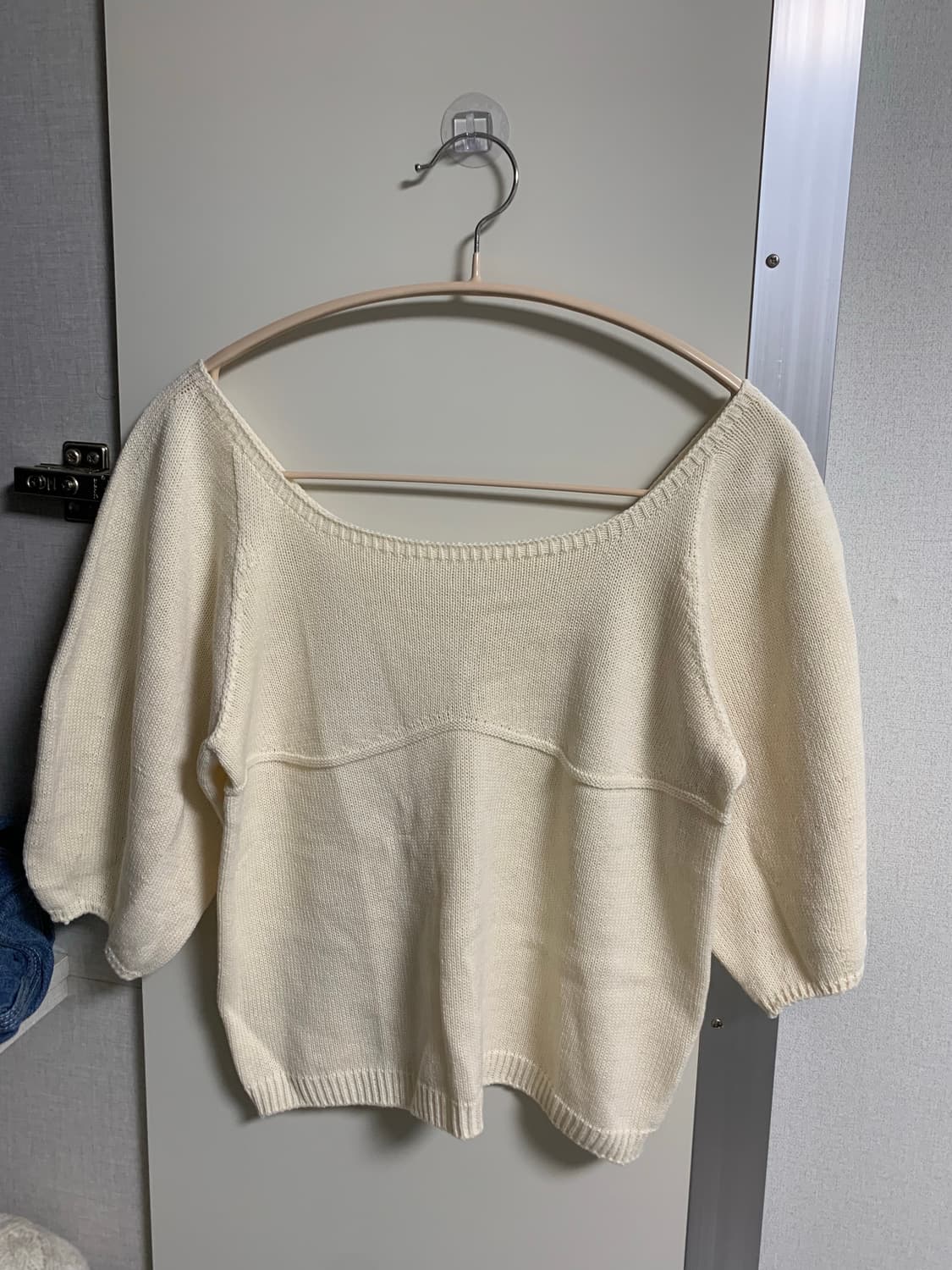 쉬이즈큐트 엔젤니트탑 아이보리 새상품 상품이미지3