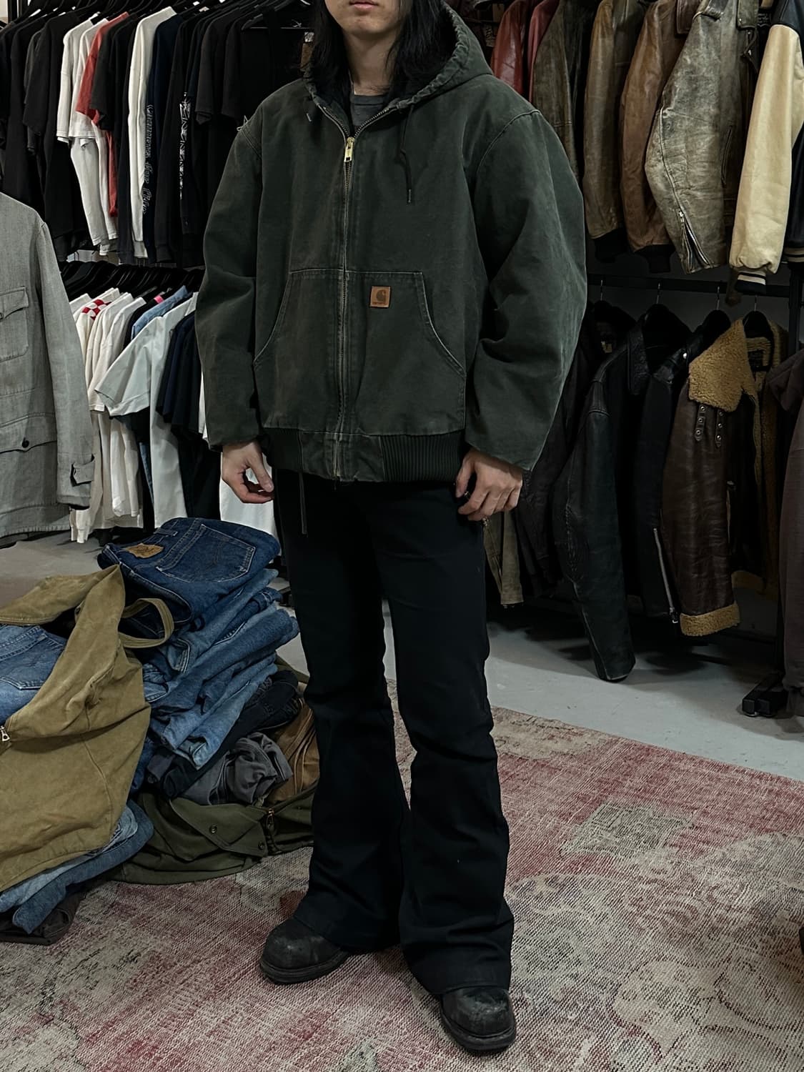 00's OG 칼하트 J130 액티브 자켓 칼하트 MOS 모스그린 상품이미지2