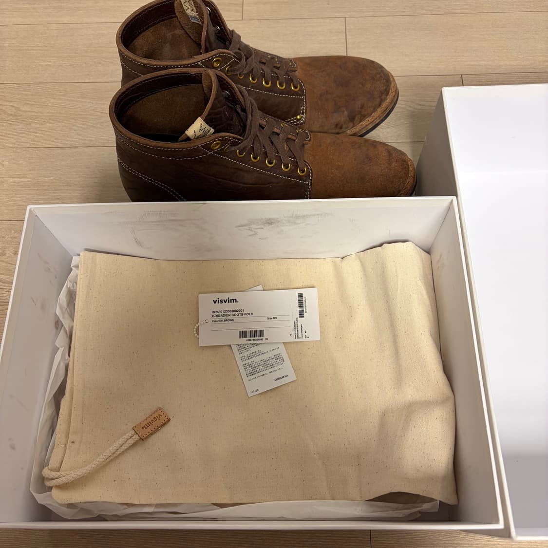 비즈빔 Visvim 23ss 브리가디어 폴크 부츠 다크 브라운 M9 상품이미지8