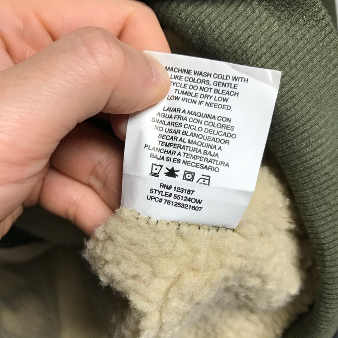 랭글러 써멀 카키 후드집업 자켓점퍼 상품이미지6