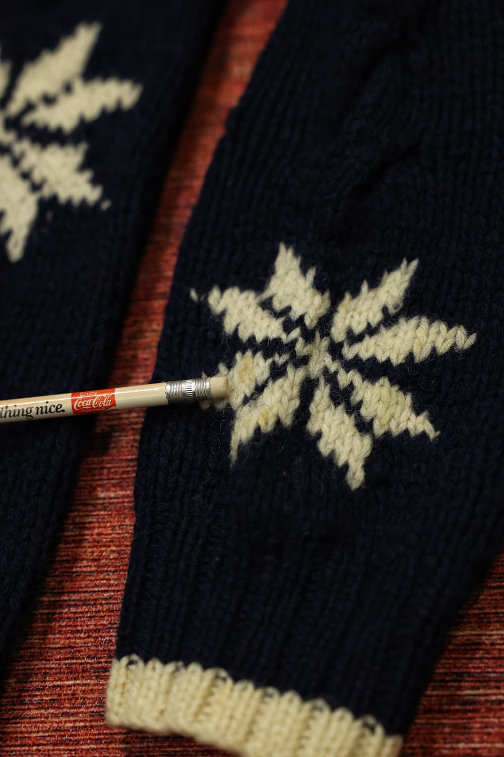 90s 빈티지 노르딕 니트 네이비 판매 상품이미지9