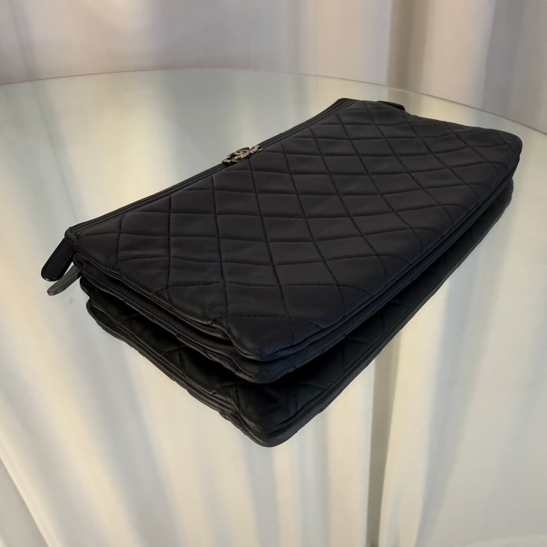 샤넬 램스킨 보이 더블 지퍼 파우치   상품이미지5