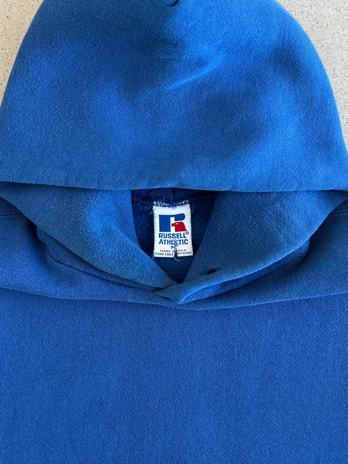 90s 빈티지 러셀 후드 블루 M USA 상품이미지6