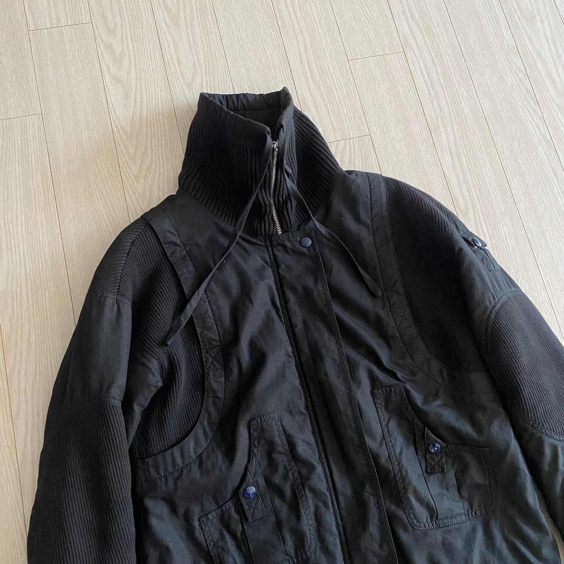 [L] 마크제이콥스 하이넥 바이커 니팅 자켓 상품이미지4