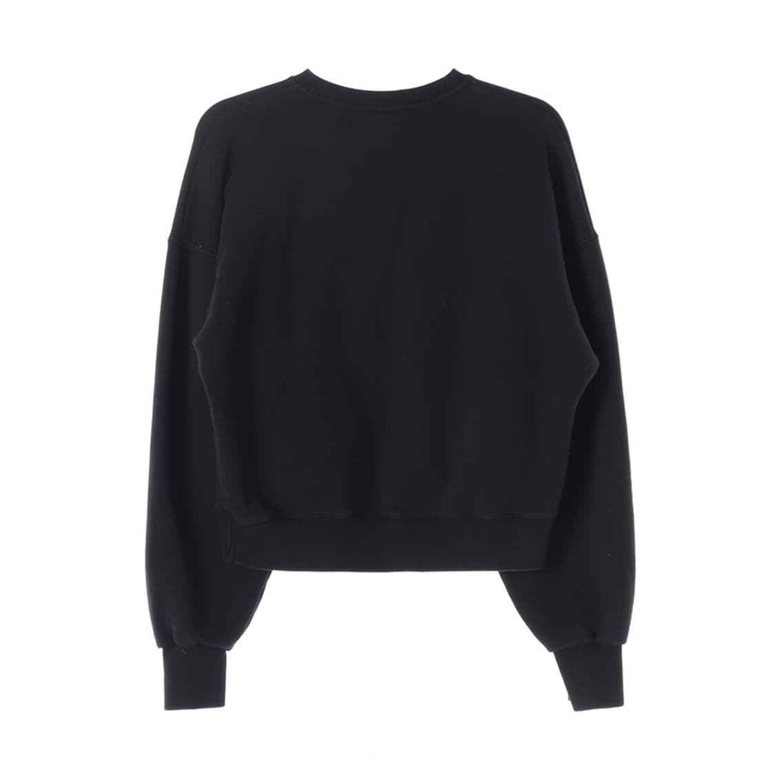 RONRON 사선 버튼 디테일 스웻셔츠 블랙 F 상품이미지2