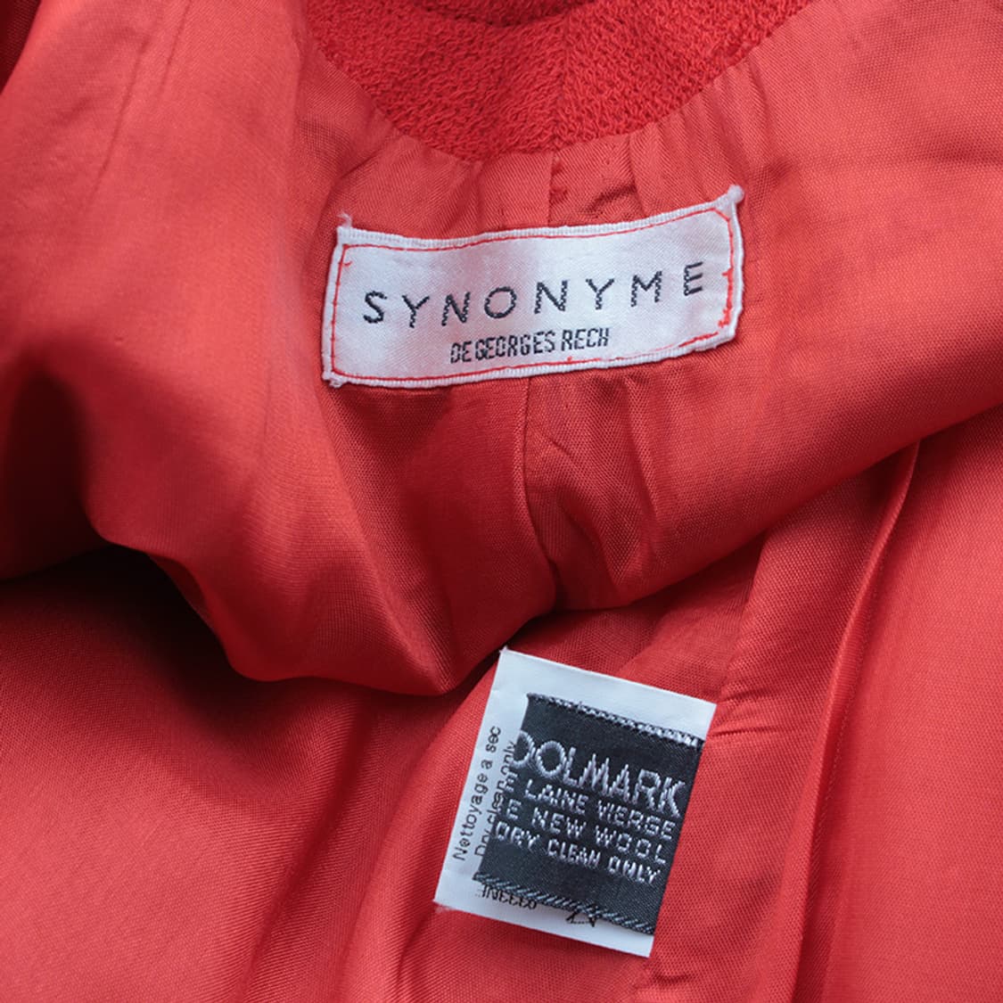 조르쥬 레쉬 시노님 레드 순모 자켓 55 상품이미지3