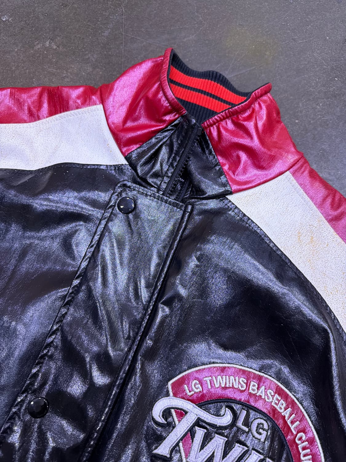 ATC LG 트윈스 유광 야구점퍼 KBO 벤치자켓 L 상품이미지3