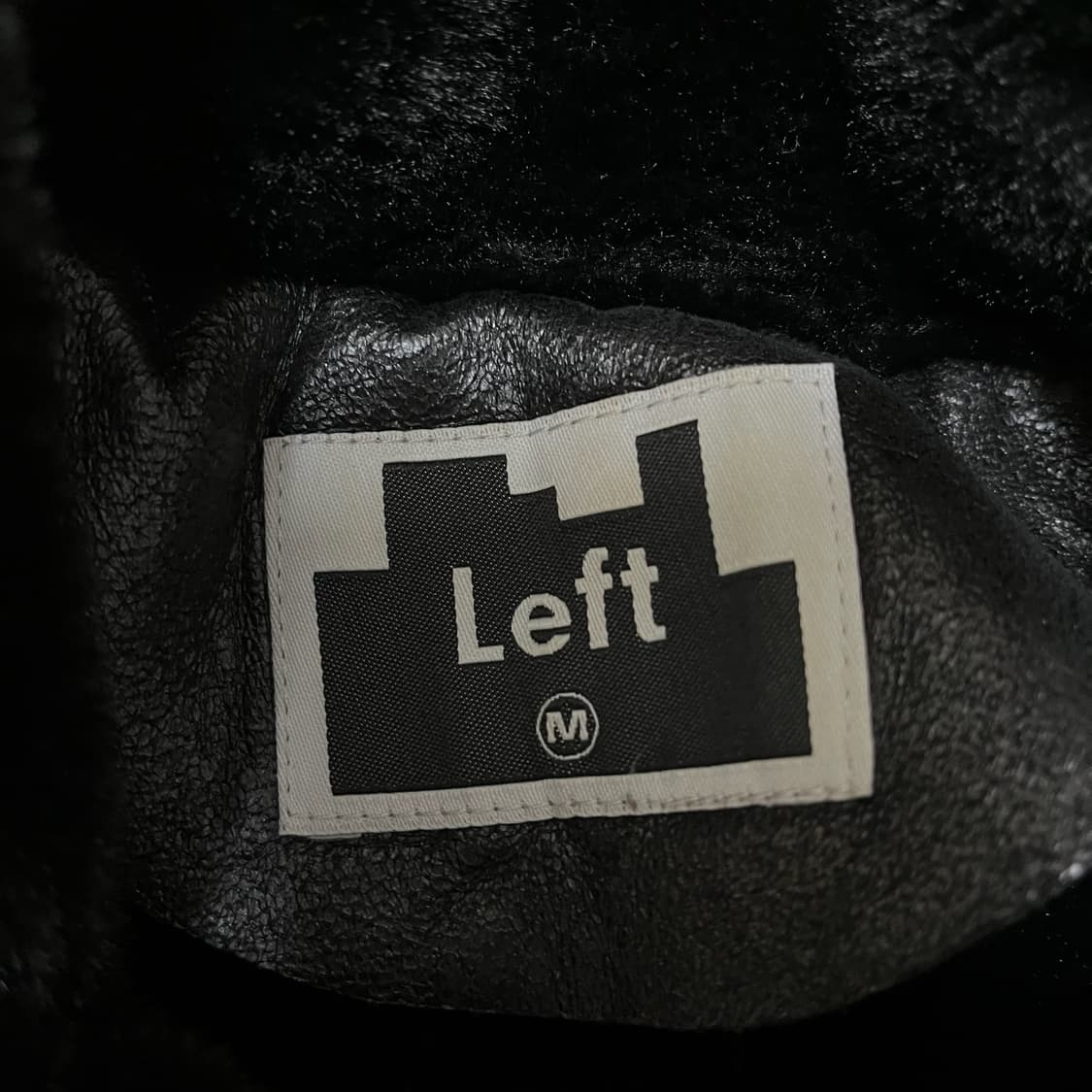 LEFT 남성 레더 양털 무스탕 가죽자켓 M/95  상품이미지7