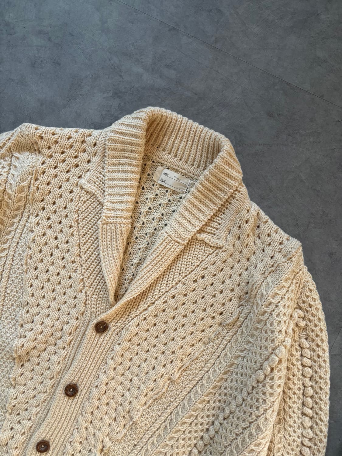 NANUSHKA 나나서카 아란 케이블 리메이크 오버사이즈 가디건 상품이미지3