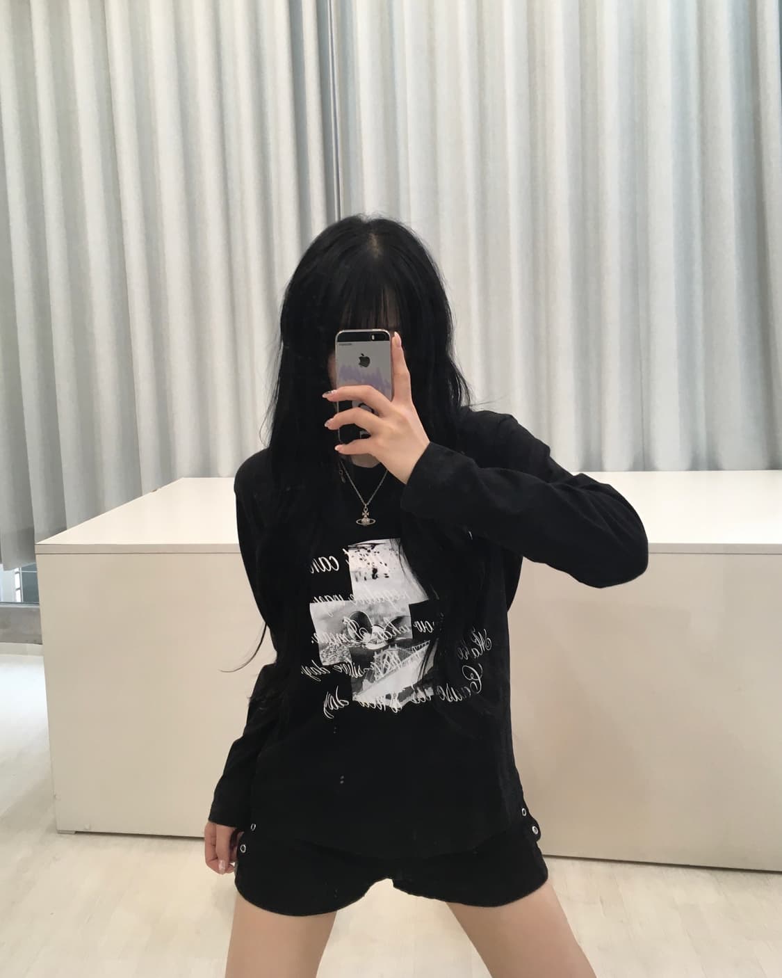 빈티지 프린팅 롱슬리브 상품이미지1