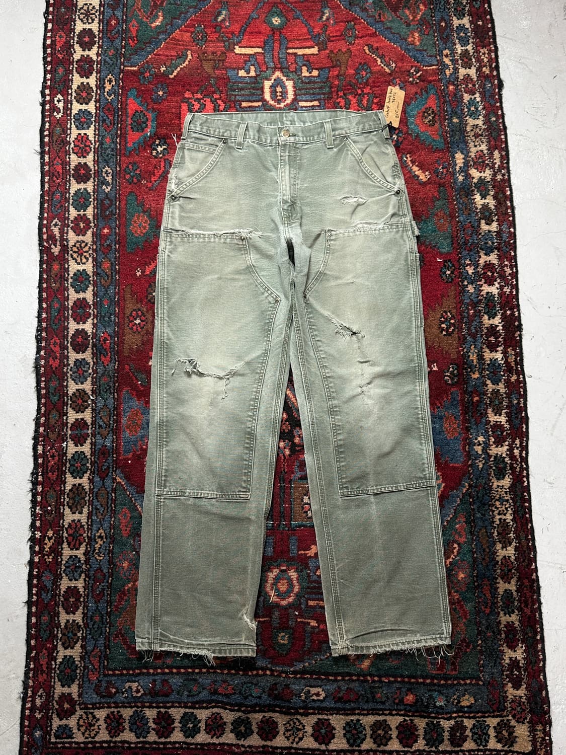 OG 칼하트 B136 더블니 MOS 칼하트 썩블니 모스그린 상품이미지1